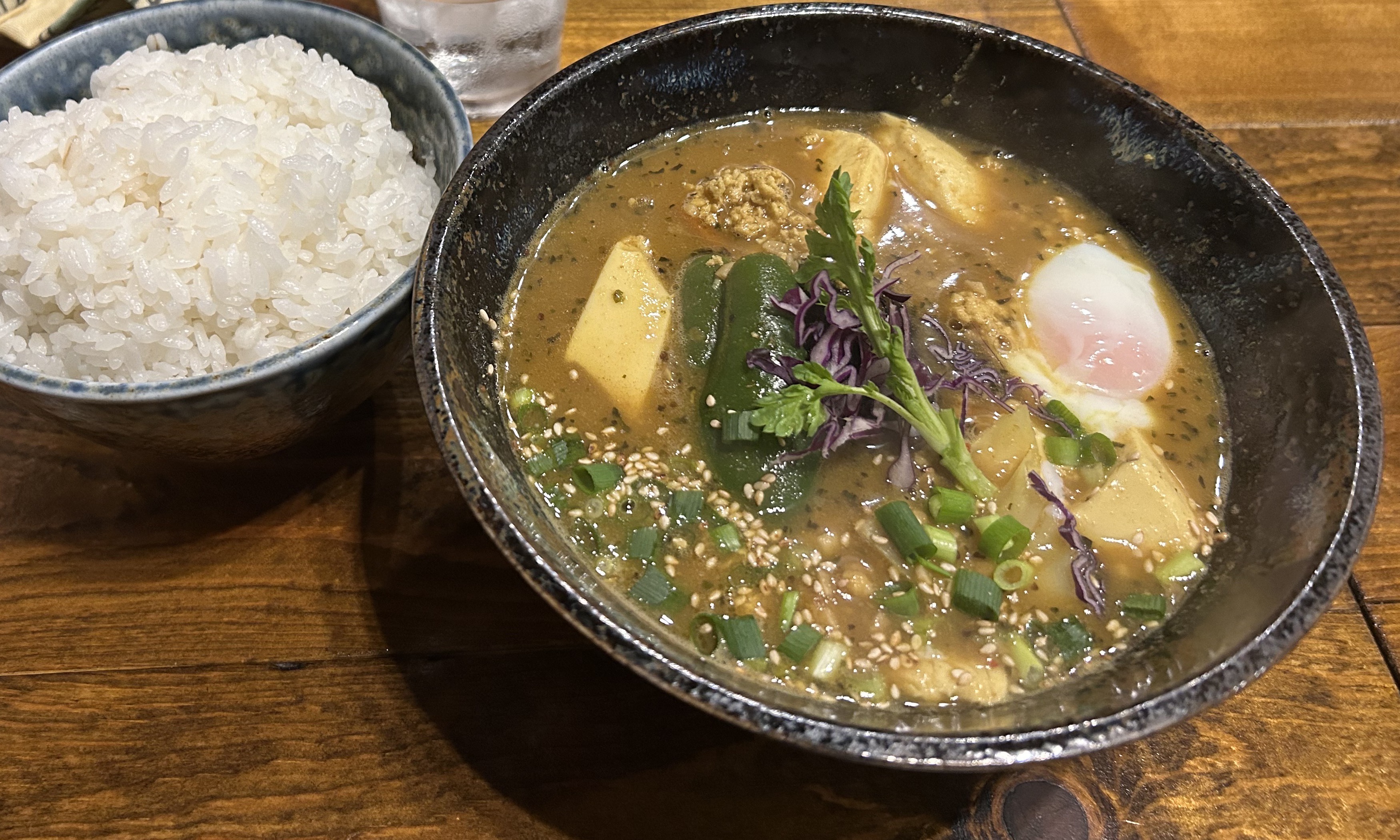 藍色のスープカレー