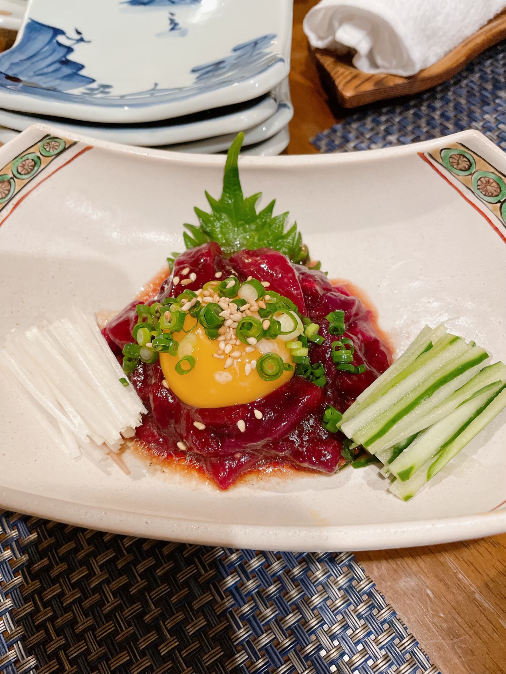 旬菜 田ぐち くじらのユッケ